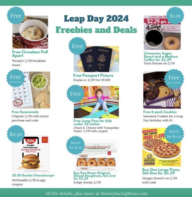 Leap Day 2024 Freebies and Deals Money Saving Mom®